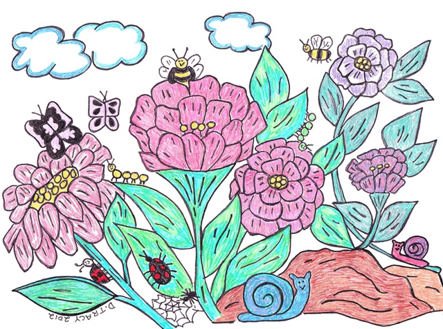 bees-pink-flowers-2012
