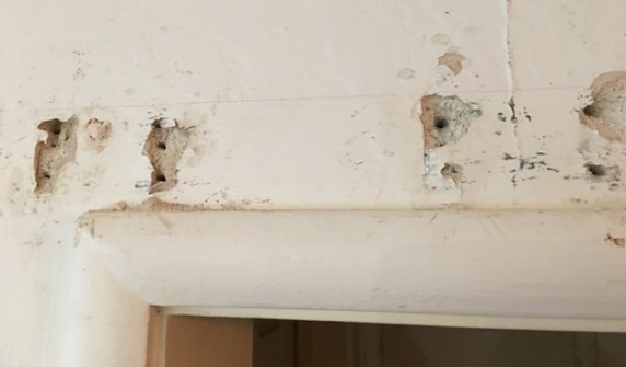holes in plaster
