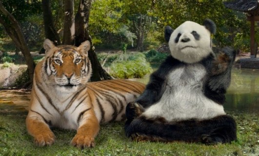 panda and tiged ad small