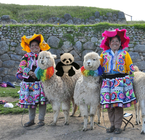 panda with ladies small