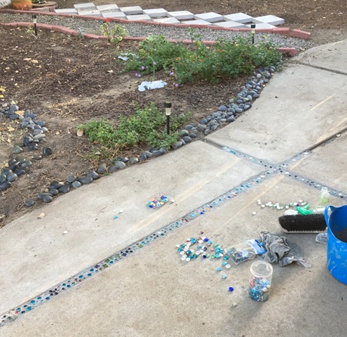 sidewalk gems with pavers