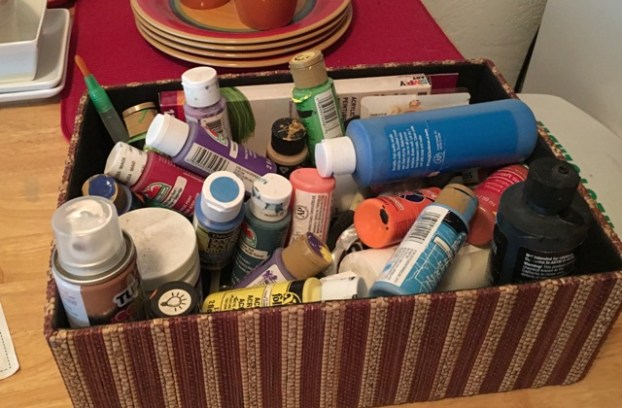basket of paints