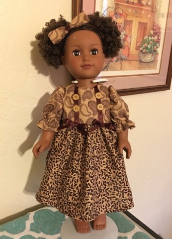 Belle brown dress