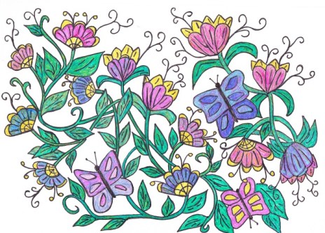blue butterflies