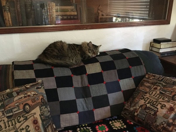 on quilt