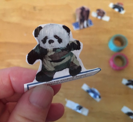 panda with mod podge